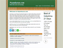 Tablet Screenshot of naamkaran.com